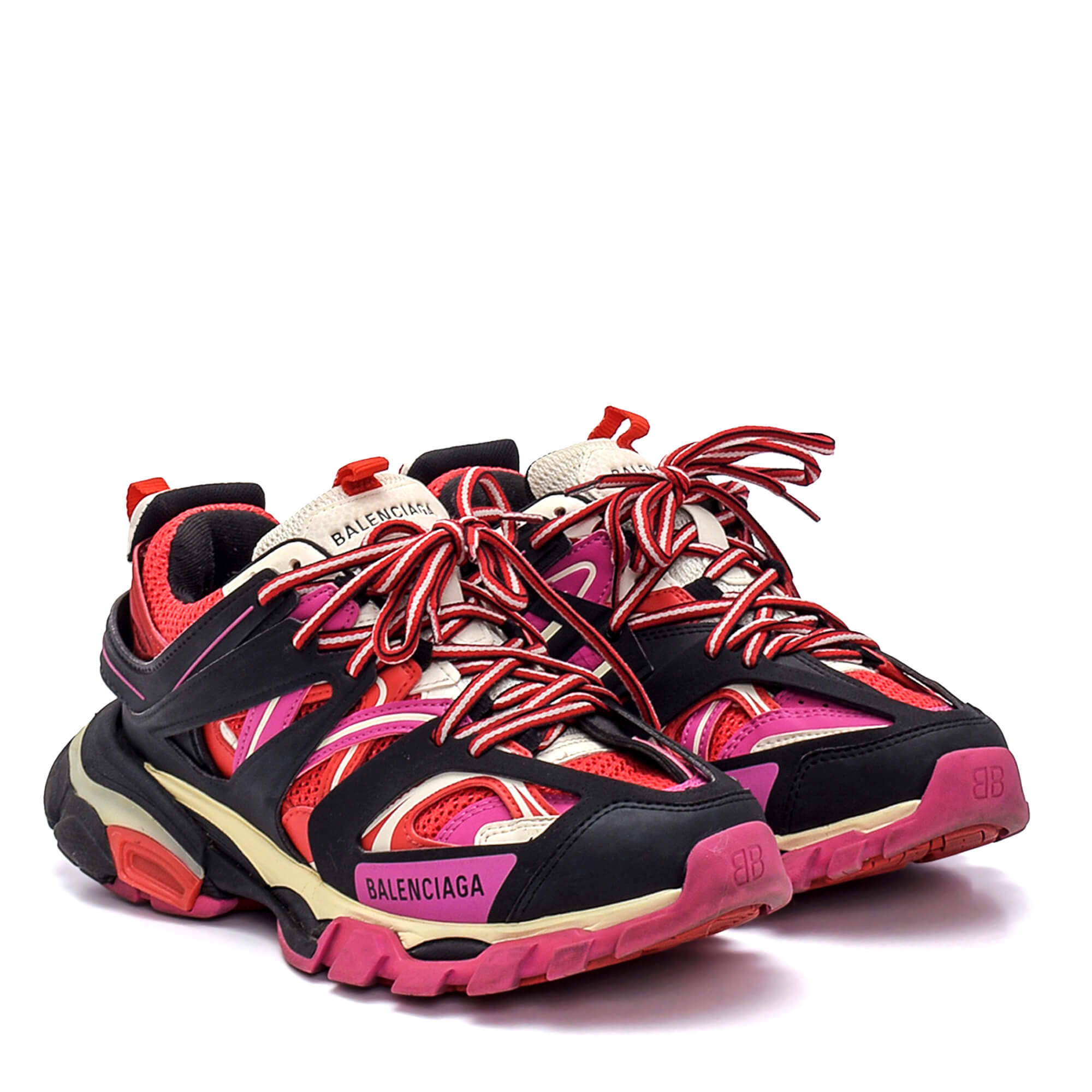 Balenciaga track hot sale red pink